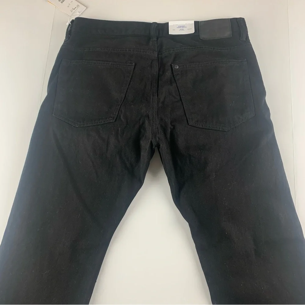 H&M NWT straight fit denim black jeans - Picture 3 of 4